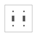 Mulberry Wallplates 2G ALMOND SWITCH 44072